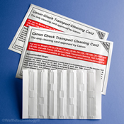 Canon CR-25, CR-55 and CR-180 Check Transport Cleaning Card with Waffletechnology